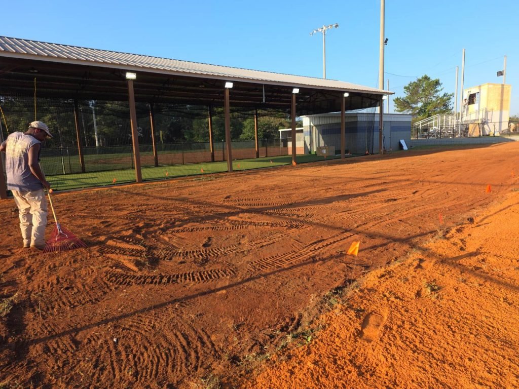 Ball field infield and turf work in the Wiregrass by Premium Petals