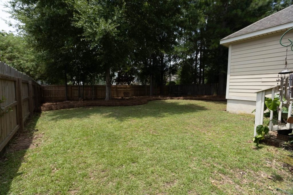Blessed Landscapes yard transformation by Premium Petals in the Wiregrass, AL