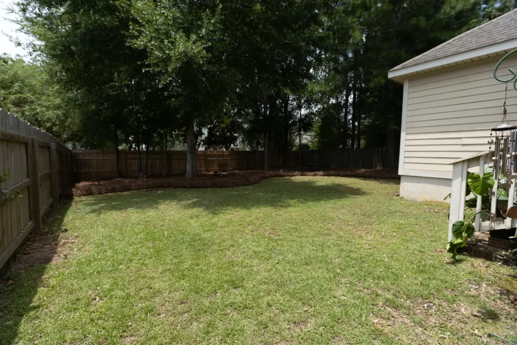 Blessed Landscapes give-back yard makeover completed by Premium Petals Landscape in the Wiregrass, Dothan and Enterprise, AL